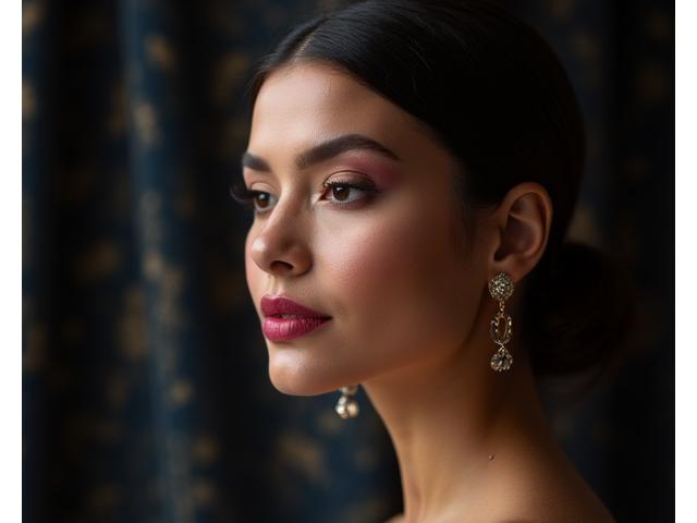 Maquillaje de novia o evento con colores sofisticados