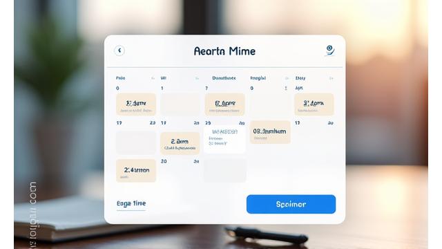 Calendario de reserva de citas en línea.